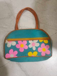 Floral Teal Handbag