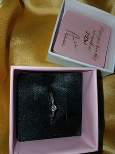 Silver Zircon Love Island Ring Made With Pure 925
