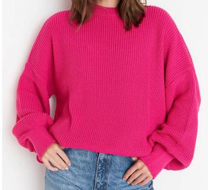Chic statement pink sweater