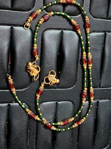 Elegant Beaded Anklet with Charm✨️✨️