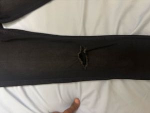 Black Distressed Skinny Jeans
