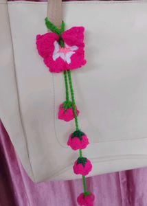 butterfly crochet hairtie