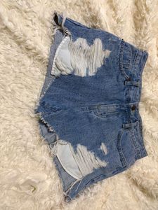 Y2K Distressed Denim Shorts