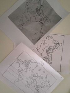 11 Geography Map Prints- India maps and Worldmap