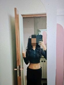 Black Quarter Zip Cropped Top