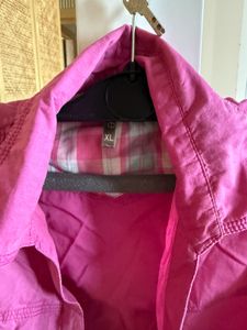 Pink Cotton Button-Down Shirt