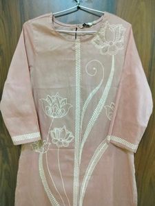 Elegant Floral Print Kurta