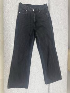 H&M Black Wide Leg Jeans