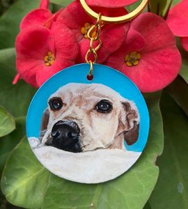 Custom Pet Potraits Keychains
