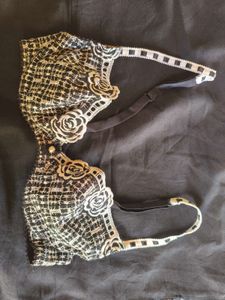 Lace &amp; Embroidered Bra Set