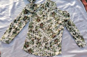 Floral Print Top &amp; Cami Set