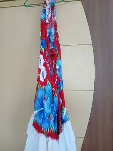 beach  Floral Halter Neck Dress