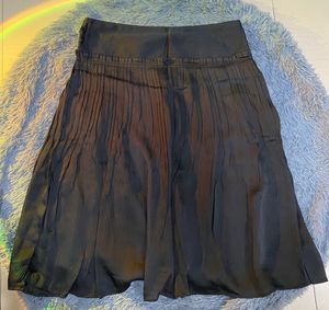 Flowy Black Midi Skirt