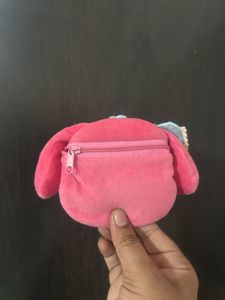 Cute Pink Plush Bunny Accessory