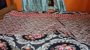 Beautiful Printed ajrakh kalamkari Saree