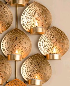 Tealight Light Weight Craved Metal Holder