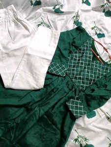 Beutiful A-line Kurta Set with Dupatta