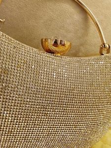 Sparkling Rhinestone Apple Clutch Bag