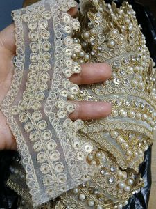 Embellished pearl lace 9 meter