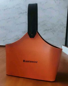 Orange Taj Lands End Tote Bag