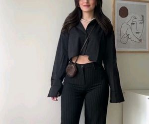 H&M Crop Shirt