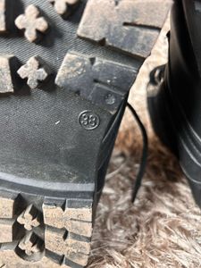 Black Lace-Up Combat Boots