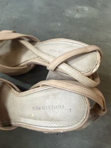 Women's Light Pink Heeled Sandals