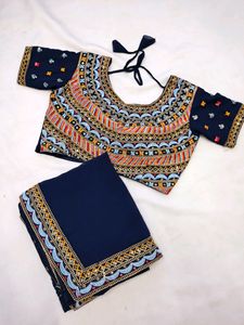 Superhit Ready to Wear Saree with Stitched Blous