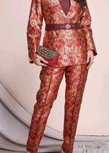 Elegant Brocade Blazer
