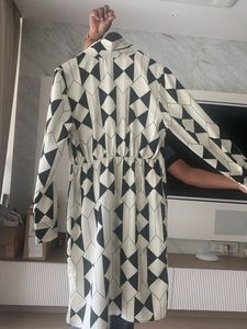 Stylish Geometric Print Dress