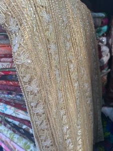 Elegant Gold Embellished Ethnic Gown