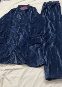 Beautiful Blue Velvet Kurta