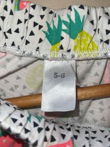 Cute Fruit Print Pajama Shorts