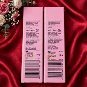 Brillare Natural Strawberry Lip Balm (2 Pcs)