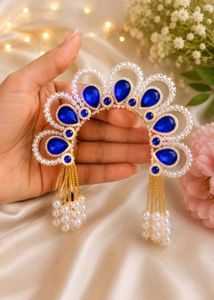 Designer Radha Rani Chandrika with Pearl Tassels |