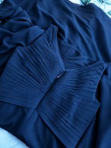 Elegant Navy Blue Maxi Dress