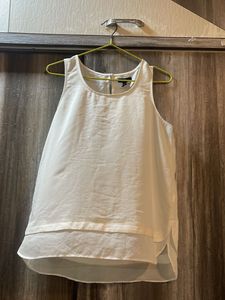 White Layered Tank Top