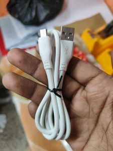 White Braided Micro USB Charging Cable