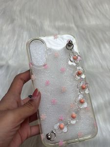 Cute Flower iPhone16 Case with Charm