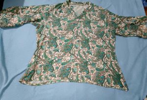 Elegant Paisley Print Kurta Top