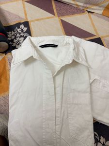 Classic White Button-Down Shirt