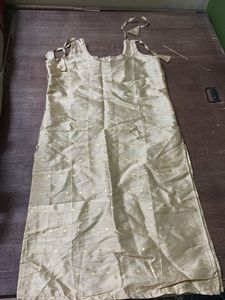 Elegant Golden Embellished Kurti Blouse