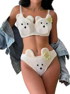 Cute Teddy Bear Lingerie Set