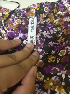 Floral Print V-Neck Dress