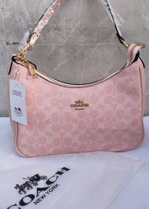 Coach Pink Signature Shoulder Bag