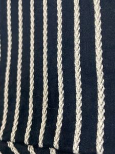 In-cut textured stripe top