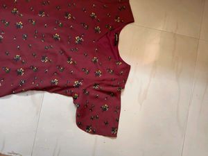 Maroon Mini Dress