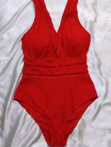 Red One Piece Swimsuit