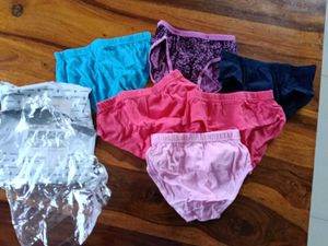 6 Cotton Briefs(5-6 year old girl)