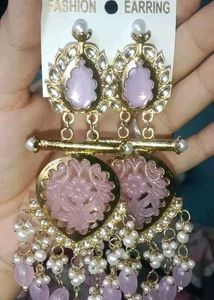 Exquisite Lavender Stone Earrings